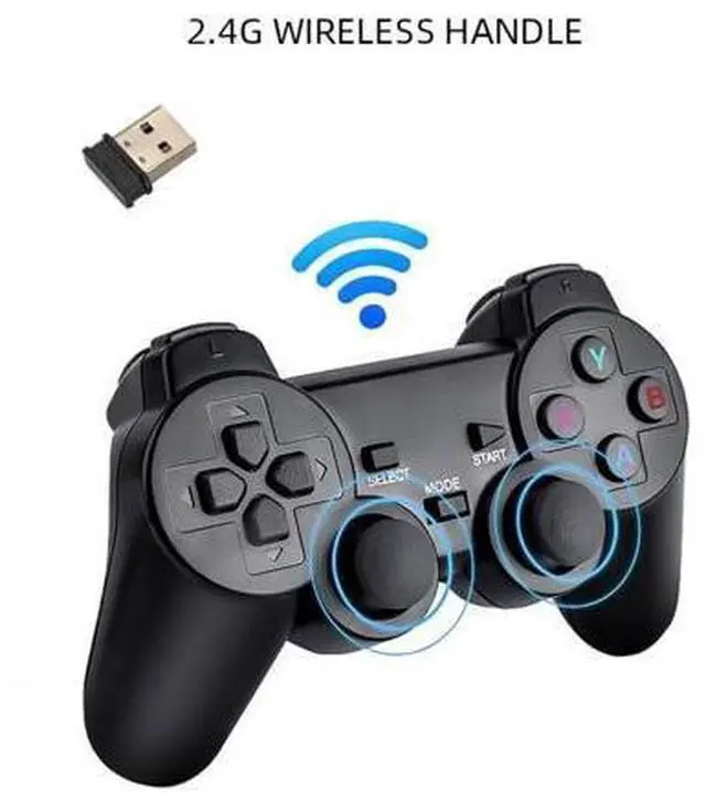 Alt view image 5 of 7 - M8 Wireless HDMI Arcade Game Home TV Mini Game Machine with 2 x GamePads 64G Memory M8 64G (Wireless)