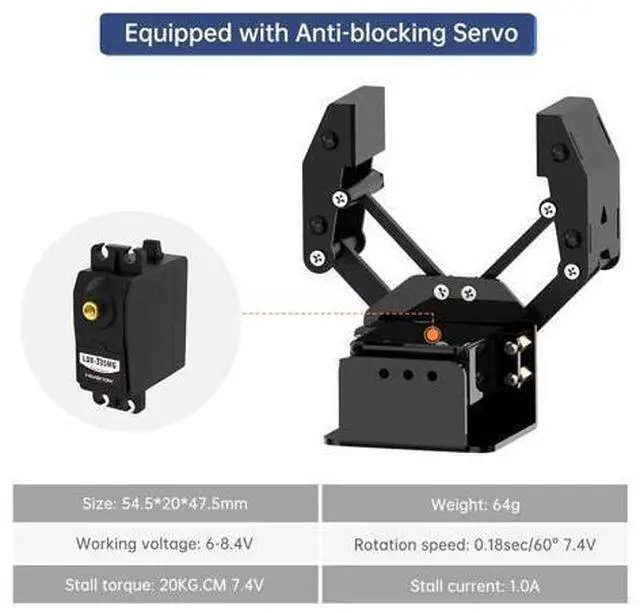 Alt view image 2 of 7 - Mechanical Claw Robot Gripper Grabber Pickup Robot DIY, BigClaw Without Servo