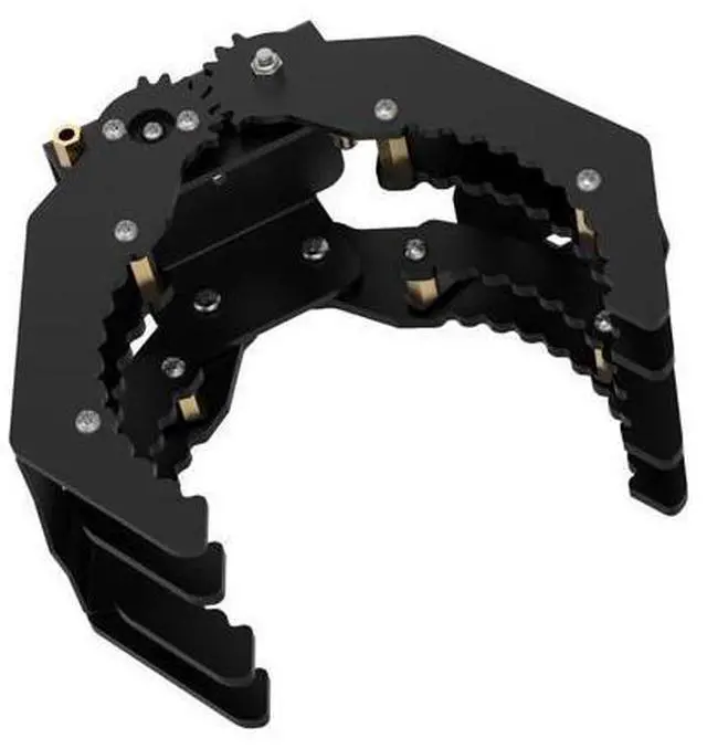 Main image of Mechanical Robot Arm Claw/Gripper Robot Gripper (Black Mechanical Claw Without servo)