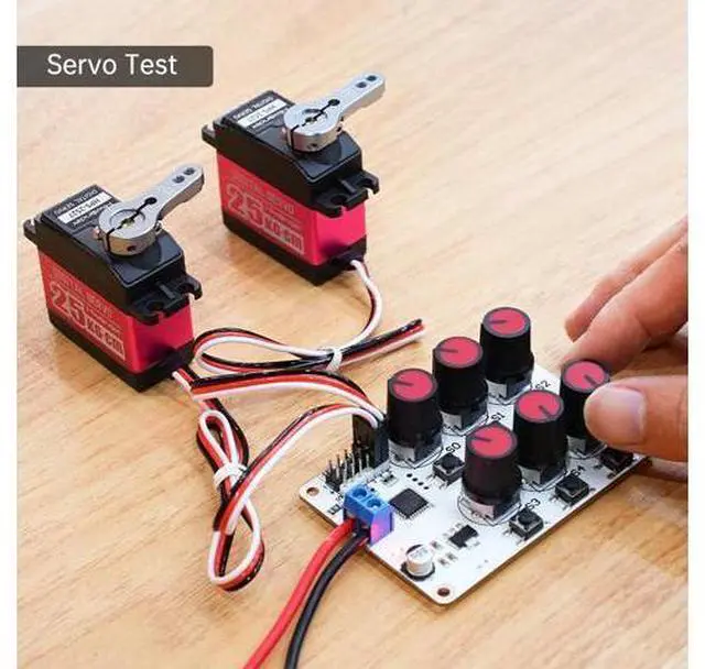 Alt view image 6 of 7 - RC Digital Servo Tester 6 Channels Motor Servo Controller Centering Tool with Over-Current Protection & 2 Control Modes for RC Car Airplane Robots Tester Tool