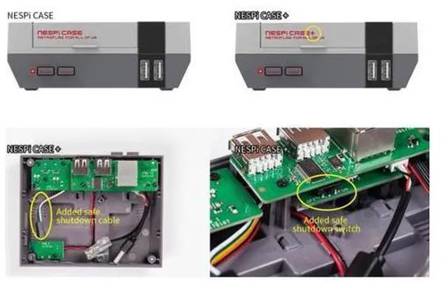 Alt view image 6 of 6 - Retroflag NESPi Case+ Game Console Box With LED Indicator For Raspberry Pi Retroflag NESPi Case+