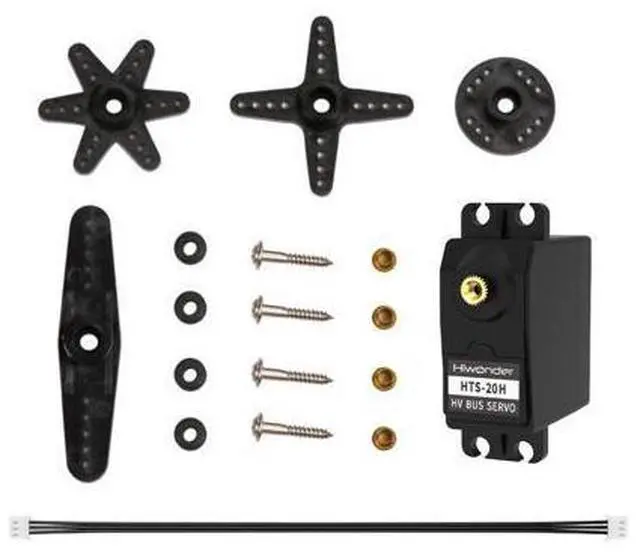 Alt view image 3 of 7 - 20KG High Torque Serial Bus Servo Three Channels Metal Gear 240°Rotation Support Temperature, Voltage and Position Feedback