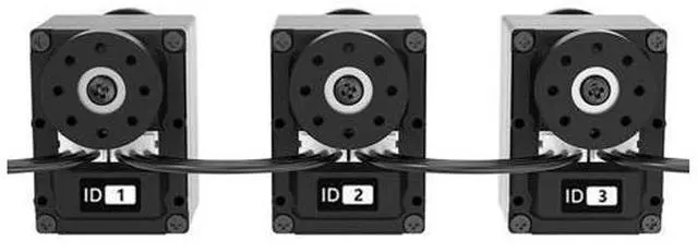 Alt view image 2 of 7 - HX-06L Serial Bus Servo with Double Shaft 6KG Torque Full Metal Gear Dual Shaft Bearing for RC Robot