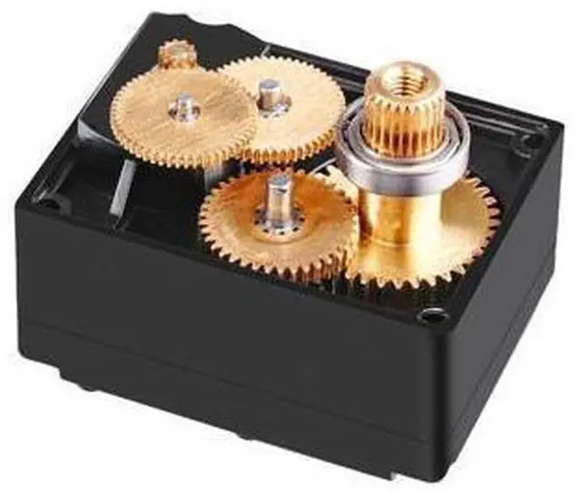 Alt view image 3 of 7 - HX-06L Serial Bus Servo with Double Shaft 6KG Torque Full Metal Gear Dual Shaft Bearing for RC Robot