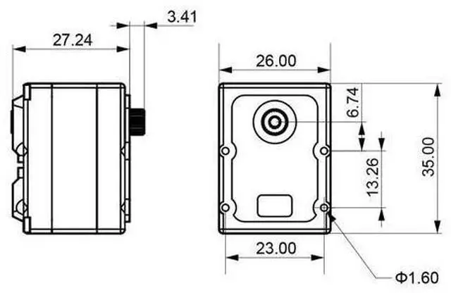 Alt view image 4 of 7 - HX-06L Serial Bus Servo with Double Shaft 6KG Torque Full Metal Gear Dual Shaft Bearing for RC Robot