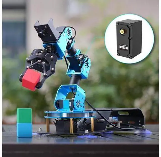 Alt view image 5 of 7 - LX-15D Serial Bus Servo with Bracket, Dual Bearing Full Metal Gear Steering Servo with Debug System for RC Robot DIY, High Torque Servo 15KG.CM 6V - 17KG.CM 7.4V, Control Angle 240°