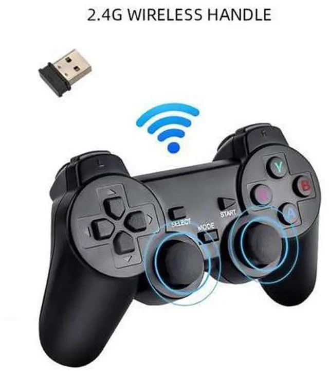 Alt view image 4 of 6 - M8 Wireless HDMI Arcade Game Home TV Mini Game Machine with 2 x GamePads 64G Memory