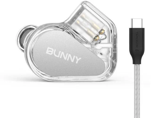 Main image of BUNNY Wired Gaming Earphones, Entry-Level HiFi IEM Earbuds with Mic-Type C | Bass Boot Maze Cavity, 1DD Dual-Chamber Driver, Built-in DSP, Lightweight, Audiophile in-Ear Earphone, APP Control