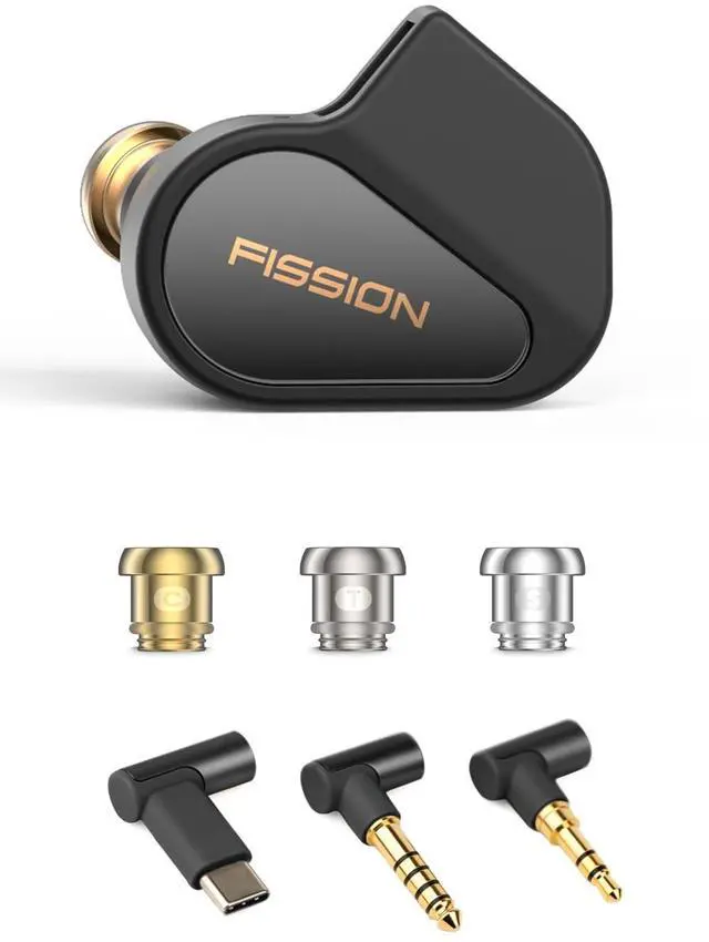Main image of x Rational HiFi FISSION Bass Enhanced Wired Earbuds with Special Tuning | Audiophile In-Ear Monitors with 3 Tuning Nozzles, 12 Customizable Sounds, CNC Alloy Shell, Custom Tuning via App, 2 pin