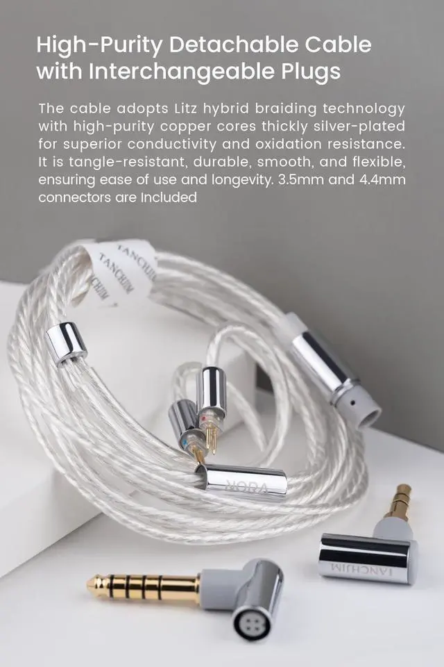 Alt view image 7 of 7 - NORA Professional In-Ear Monitors, Vocal & Instrument Enhancing Wired IEM | HiFi Earphones Suit for Long-Time Live Stream & Audio Recording, DTM5 Dual-Cavity Dual-Magnetic Dynamic Driver, Lightweight
