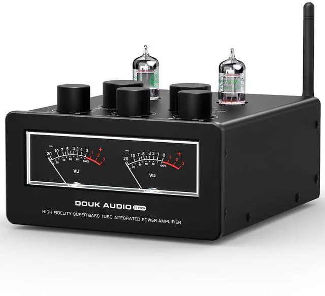 Main image of Bluetooth Tube Amp: 300W x2 TPA3255 2 Channel Stereo Power Amplifier Dual VU Meters & Super Bass for Home Theater & Hi-Fi Systems (T6 PRO)