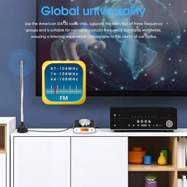 Alt view image 3 of 7 - Mini FM Radio Transistor Global Universal Manual Auto Search with Display Screen