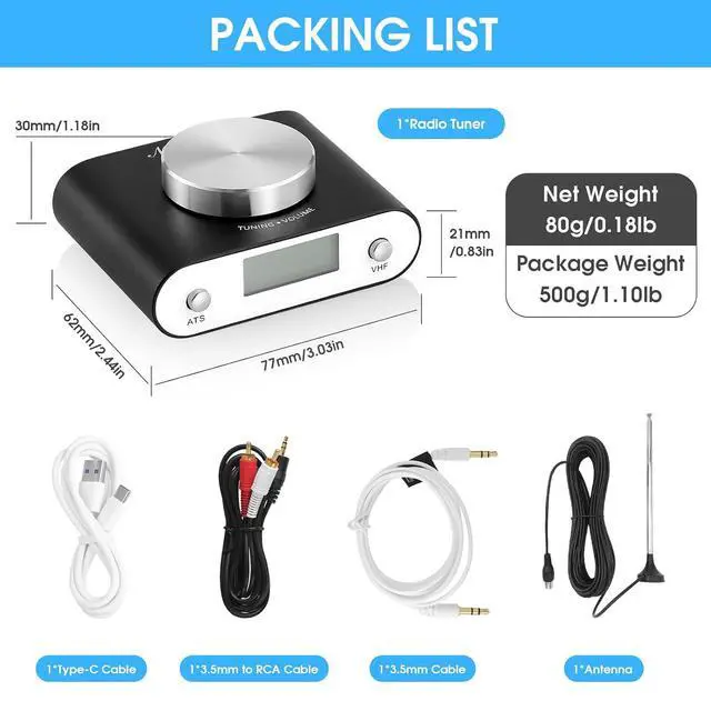 Alt view image 7 of 7 - Mini FM Radio Transistor Global Universal Manual Auto Search with Display Screen