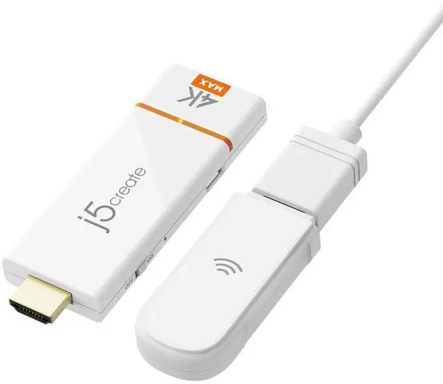 Main image of ScreenCast 4K Max Wireless Display Adapter with Enhanced Antenna, Streaming Video & Audio from Mobile/Tablet/Laptop, Supports AirPlay/Miracast/Chromecast on Windows/MacOS/Android (JVAW76MAX)
