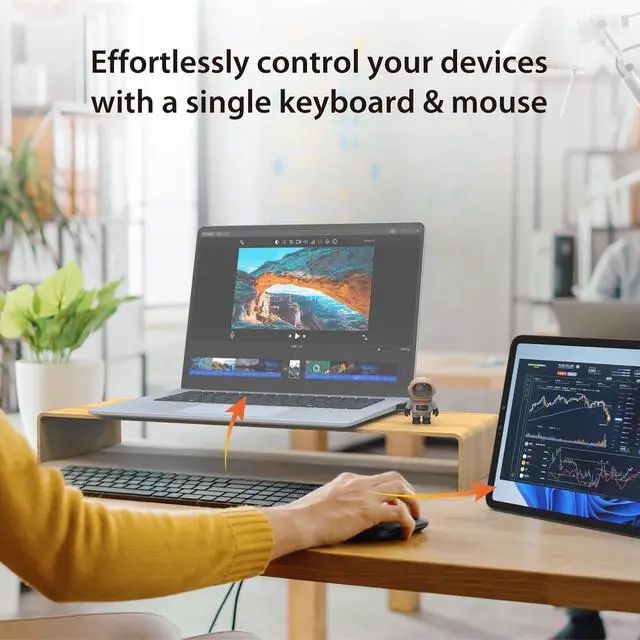 Alt view image 5 of 6 - AeroDrop CrossLink Wireless Dongle - Instant Share Files, Photos, Keyboard, Mouse, and Screen Between iPhone/iPad/Android and Windows Computer (JUAW22)
