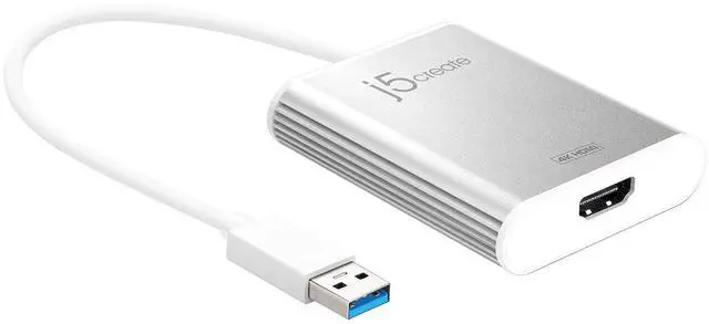 Main image of USB 3.0 to 4K HDMI Display Adapter USB 3.0 Male Type-A Connector | HDMI Female Connector | 4K UHD | Resolution Up to 3840 x 2160 @ 30 Hz | Aluminum Housing (JUA354)