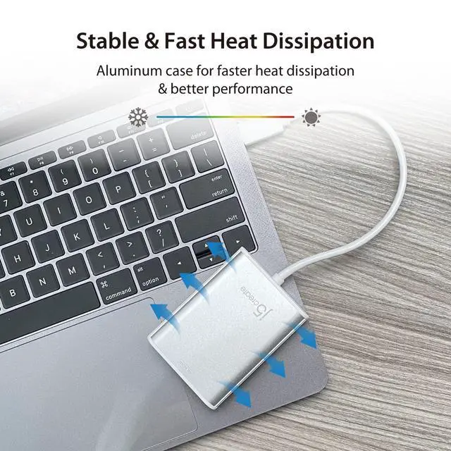 Alt view image 3 of 7 - USB 3.0 to 4K HDMI Display Adapter USB 3.0 Male Type-A Connector | HDMI Female Connector | 4K UHD | Resolution Up to 3840 x 2160 @ 30 Hz | Aluminum Housing (JUA354)