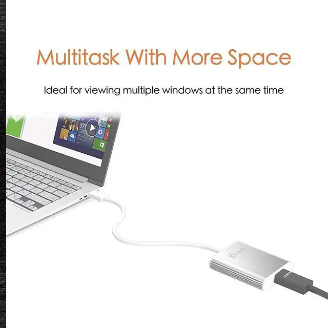 Alt view image 5 of 7 - USB Type-A 3.0 to 4K HDMI Display Adapter + USB C to USB Type-A Adapter (JUA354 + JUCX15X2)