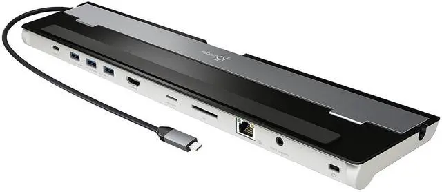 Main image of USB-C 4K HDMI Docking Station (9-in-1), 4K HDMI, 5Gbps USB-A x3, Card Reader, PD 100W, Gigabit Ethernet, Combo Audio Jack, for MacBook, and Windows USB-C Laptop (JCD533)