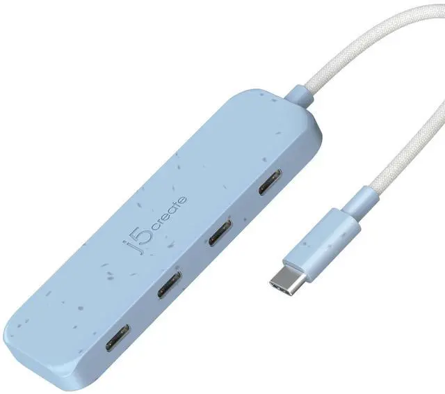 Main image of 4-in-1 USB-C to 4-Port Type-C Hub(Eco-Friendly), Hub with Four 10 Gbps Type-C Ports | Compatible with MacBook Pro, MacBook Air, iPad, Mac mini and More Type C Devices and More(JCH345EC)