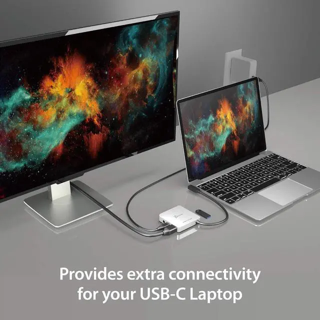 Alt view image 6 of 7 - iPad Pro USB C Hub- 6-in-1 Travel Dock for iPad Pro 12.9/11, with 4K@60Hz HDMI, USB C PD Charging 100W & Data, USB A 3.1, SD and microSD Card Reader, 3.5mm Headphone Jack (JCD612)