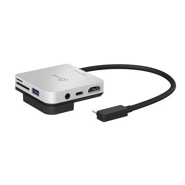 Alt view image 7 of 7 - iPad Pro USB C Hub- 6-in-1 Travel Dock for iPad Pro 12.9/11, with 4K@60Hz HDMI, USB C PD Charging 100W & Data, USB A 3.1, SD and microSD Card Reader, 3.5mm Headphone Jack (JCD612)