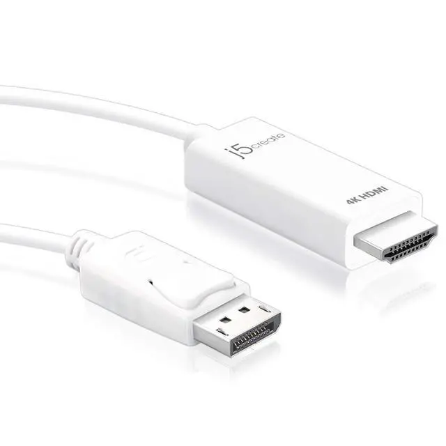 Alt view image 2 of 7 - Active DisplayPort to HDMI Adapter (4K60Hz), Uni-Directional, Male DisplayPort to Female HDMI, Compliant with DisplayPort 1.2a, for Monitor, Graphics Card, PC (JDA158)