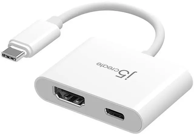 Main image of 2-in-1 USB-C to 4K HDMI Adapter with PD Charging Port, Supports 4K UHD Video, Charge While Displaying, Compatible with MacBook, iPad, Smartphone, Laptop, Steam Deck (JCA152)