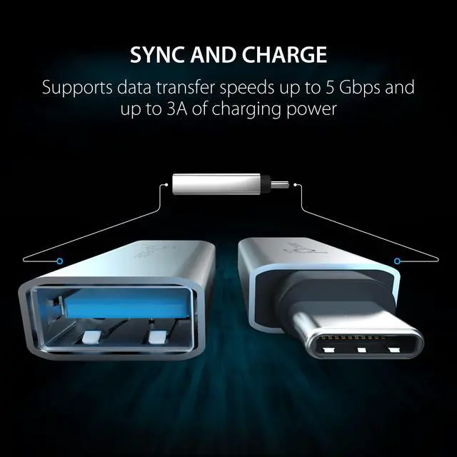 Alt view image 7 of 7 - USB Type-A to VGA Display Adapter + USB C to USB Type-A Adapter (JUA311 + JUCX15X2)