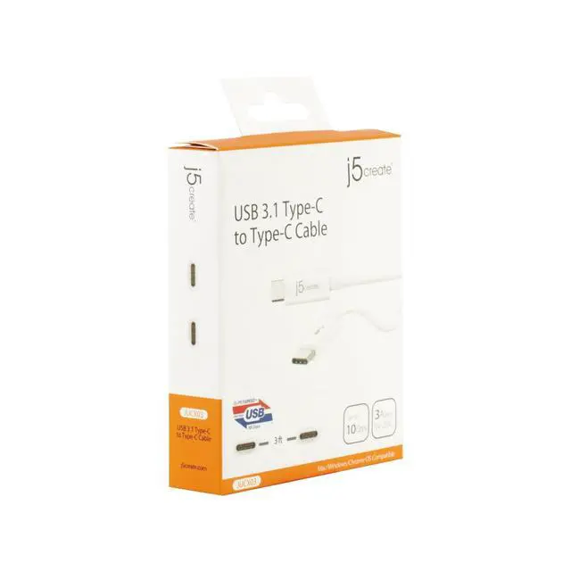 Alt view image 4 of 6 - USB 3.1 Type-C to Type-C Cable Reversible Connector | Supports USB 3.1 (10 Gbps), USB 2.0 (480 Mbps) | Compatible with Tablets, Laptops, Phones, etc