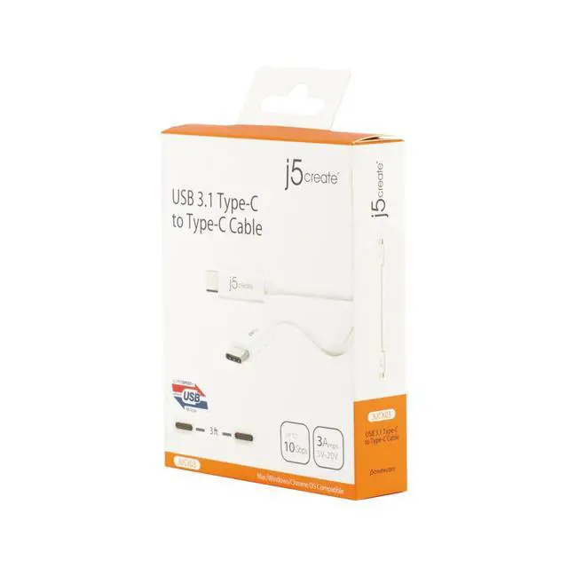 Alt view image 5 of 6 - USB 3.1 Type-C to Type-C Cable Reversible Connector | Supports USB 3.1 (10 Gbps), USB 2.0 (480 Mbps) | Compatible with Tablets, Laptops, Phones, etc