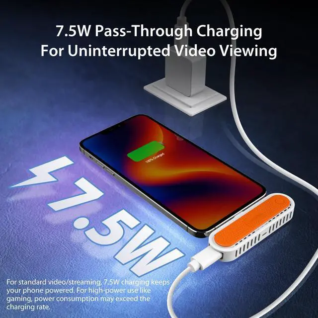 Alt view image 7 of 7 - ScreenCast Mini Duo Type-C Wireless HDMI Transmitter and Receiver, Plug&Play 1080p@60Hz Low Latency 5G+2.4G Output for Streaming from Phone/Tablet to TV (JVAW60)