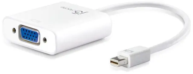 Main image of Mini DisplayPort to VGA- 1.62 Gbps and 2.7 Gbps | 4K (1080p) | 1920 x 1200 @ 60 Hz | Compatible with Mac, Windows and Intel Thunderbolt Devices (JDA112)