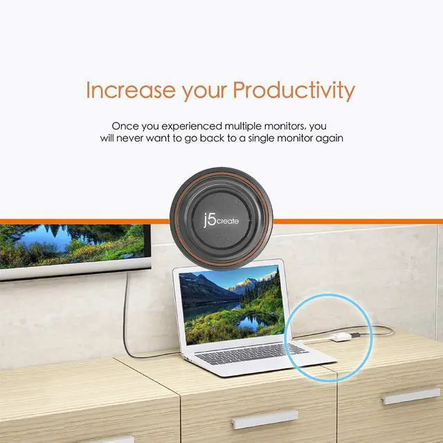 Alt view image 5 of 7 - Mini DisplayPort to VGA- 1.62 Gbps and 2.7 Gbps | 4K (1080p) | 1920 x 1200 @ 60 Hz | Compatible with Mac, Windows and Intel Thunderbolt Devices (JDA112)