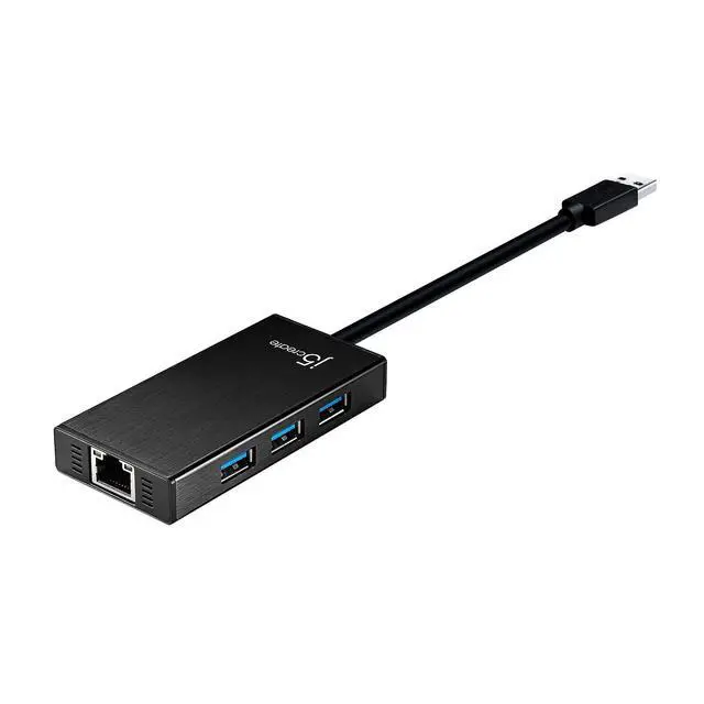 Alt view image 7 of 7 - USB 3.0 Multi-Adapter Hub- 3X USB 3.0 SuperSpeed Ports, Gigabit RJ45 Ethernet, Compatible with Windows and MacOS
