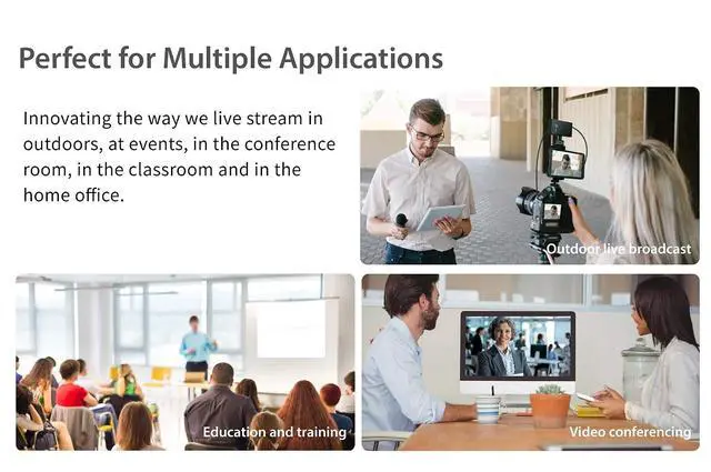 Alt view image 2 of 7 - Live Video Capture Card - HDMI to USB-C, Supports 1080p 60FPS Video and Audio Recording, Power Delivery 60W Pass Through, Ideal for PC Xbox PlayStation Android Game Live Streaming (JVA02)
