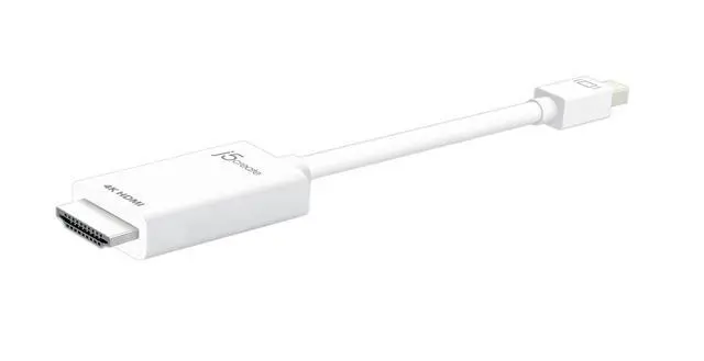 Alt view image 2 of 7 - Mini DisplayPort to 4K HDMI Cable- Supports up to 4K x 2k @ 30Hz & 3D Video formats Over HDMI | 6 FT (White) Adapter | Compatible with Windows, Mac, Laptops, etc