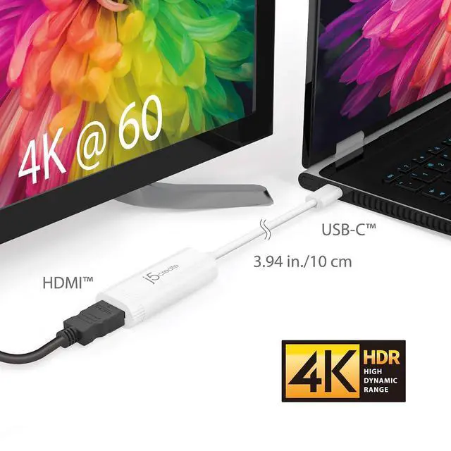 Alt view image 2 of 5 - USB-C to 4K HDMI Adapter