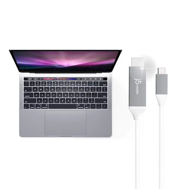 Alt view image 5 of 7 - USB Type C to 4K@60Hz HDMI 6ft Cable with HDMI ATC Certificate,Compatible with Thunderbolt 3/4, MacBook Pro/Air, iPad Pro, iPad Air 4, ChromeBook and More (JCC153G)