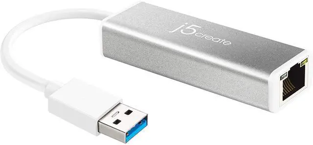 Main image of USB 3.0 to RJ45 Gigabit Ethernet Adapter, 10/100/1000 Ethernet LAN Network Adapter for Mac, Windows 11/10/8.1/7, Chrome OS, Desktop, Laptop (JUE130)