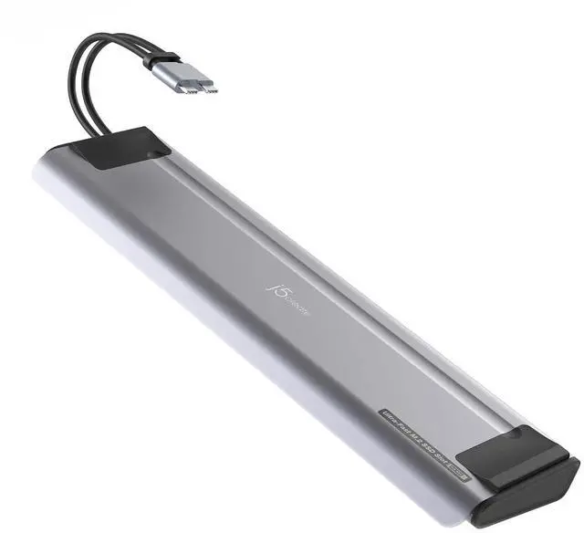 Main image of USB C Dual 4K60 Display Docking Station (12-in-1), Built-in M.2 SSD Slot, HDMI, DisplayPort, 10Gbps USB-A, Card Reader, PD 100W, Ethernet, for Surface Pro 7/8/9/11 (JCD551)