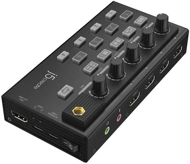 Main image of All-in-One Live Streaming Station - Quad HDMI Capture, Audio Mixer, Video Switcher, Plug & Play, for Streaming, Video Conferencing, Teaching, Broadcasting (JVA08)