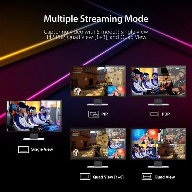 Alt view image 4 of 7 - All-in-One Live Streaming Station - Quad HDMI Capture, Audio Mixer, Video Switcher, Plug & Play, for Streaming, Video Conferencing, Teaching, Broadcasting (JVA08)