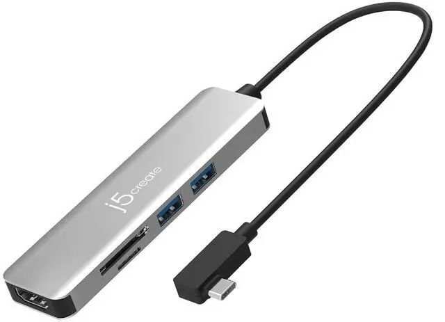 Main image of USB-C 5-Port Gen2 Multi-Adapter with 4K HDMI, 2 USB-A 10Gbps, SD/microSD, for Surface Pro 8/9, MacBook Air/Pro, Dell XPS, HP laptops, and More (JCD372S)