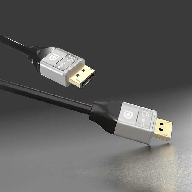 Alt view image 4 of 7 - 4K DisplayPort Cable- (6ft) 4K @ 60 Hz & 3D | 21.6 Gbps Display Cable | High Bit Rate 2 HBR2 | Backward Compatible with DisplayPort v1.1/v1.0