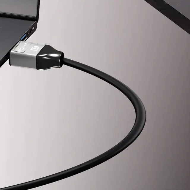 Alt view image 5 of 7 - 4K DisplayPort Cable- (6ft) 4K @ 60 Hz & 3D | 21.6 Gbps Display Cable | High Bit Rate 2 HBR2 | Backward Compatible with DisplayPort v1.1/v1.0