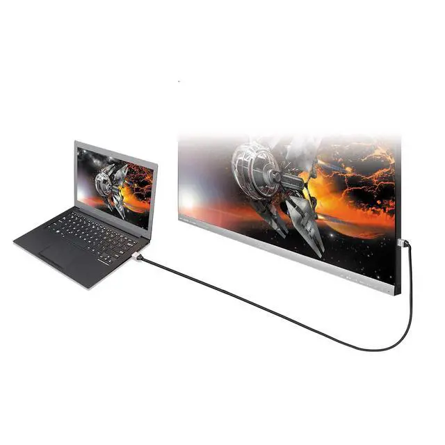 Alt view image 6 of 7 - 4K DisplayPort Cable- (6ft) 4K @ 60 Hz & 3D | 21.6 Gbps Display Cable | High Bit Rate 2 HBR2 | Backward Compatible with DisplayPort v1.1/v1.0