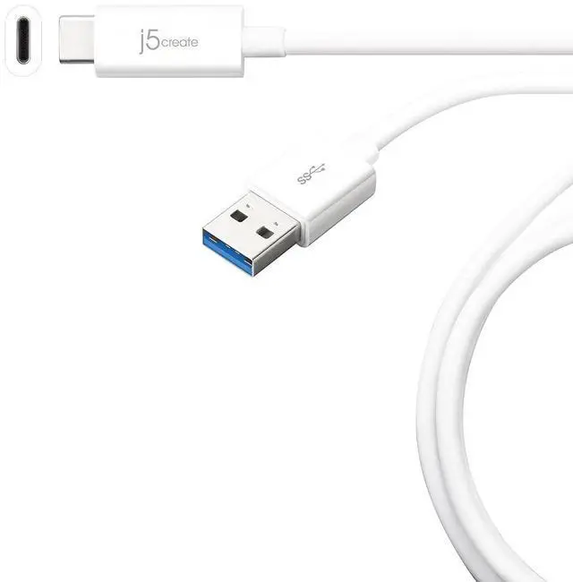 Main image of USB Type-C 3.1 to Type-A Cable USB Type-C Male to USB 3.0 Type-A Male Connector | USB 3.1 10 Gbps | 3 FT | Compatible with All Type C Devices