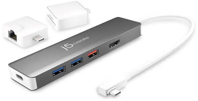 Main image of 9 in 1 USB-C Hub-SuperSpeed+Gen 2 Type C Adapter w/Ethernet, microSD/SD 4.0, 4K HDMI, USB-C 3.1 Gen2 Port, PD 100W for MacBook Pro/Air, XPS, Chromebook & Other USB C Windows Laptops (JCD375)