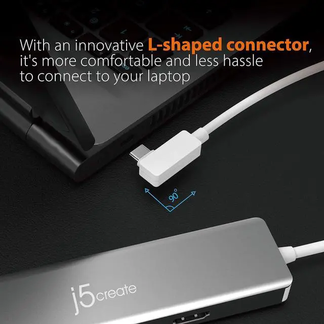 Alt view image 7 of 7 - 9 in 1 USB-C Hub-SuperSpeed+Gen 2 Type C Adapter w/Ethernet, microSD/SD 4.0, 4K HDMI, USB-C 3.1 Gen2 Port, PD 100W for MacBook Pro/Air, XPS, Chromebook & Other USB C Windows Laptops (JCD375)